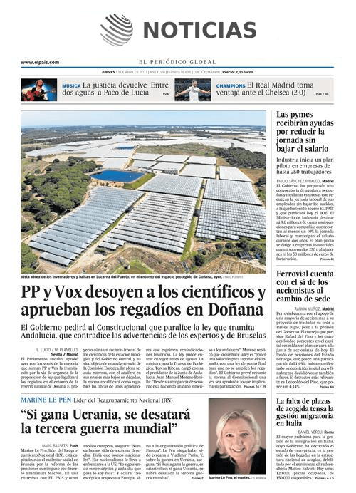 Portada del día: Noticias